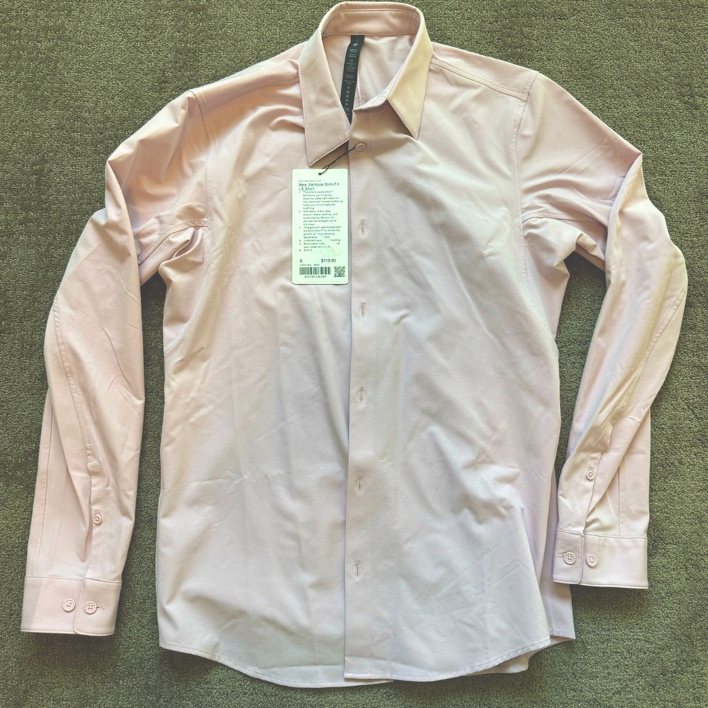 Lululemon New Venture Slim Fit Long Sleeve Shirt Size S